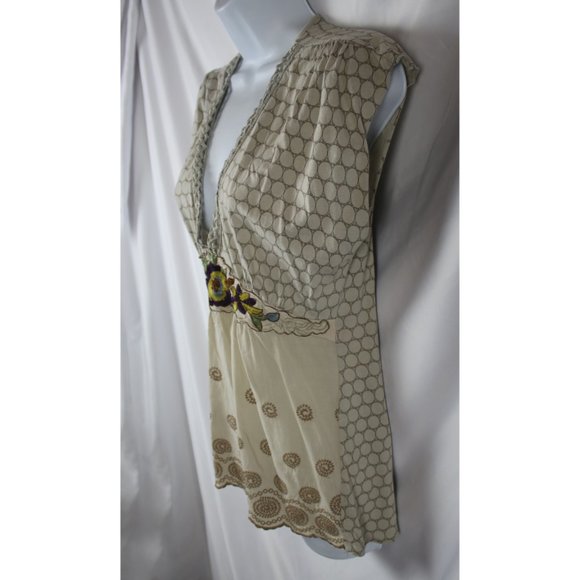 Anthropologie Language Brown Blouse - Picture 4 of 12